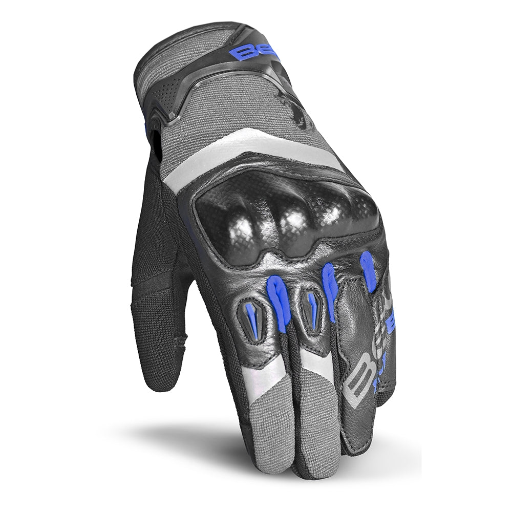 BELA - Guantes Textil Daring Gris/Negro/Azul - SECURTEX MOTOR S.L (t/a MaximoMoto)