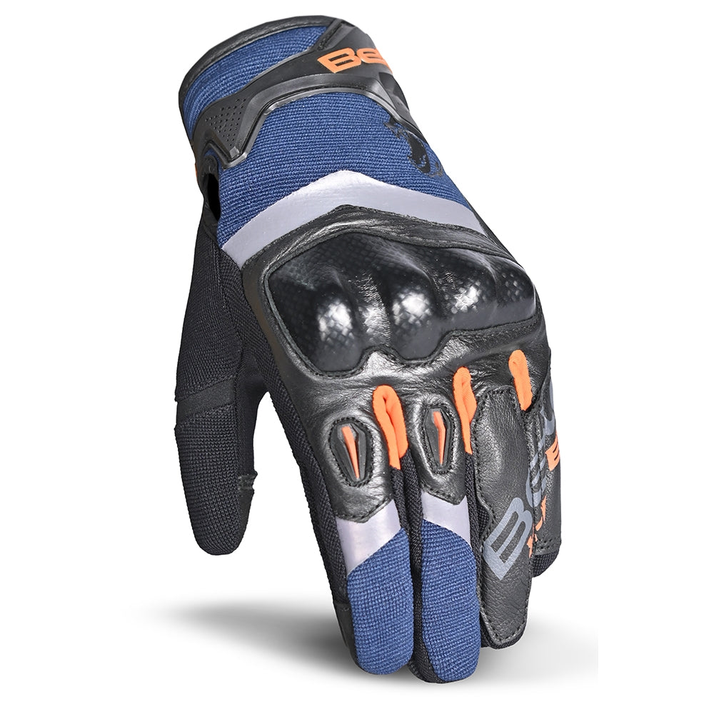 BELA - Guantes Textil Daring Man Azul/Naranja - SECURTEX MOTOR S.L (t/a MaximoMoto)