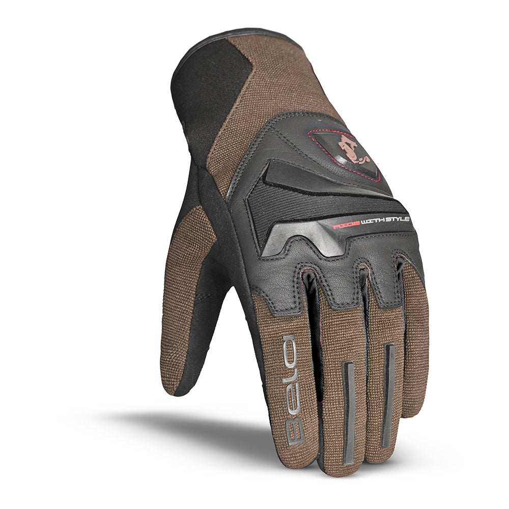 BELA - Guante Textil Man Star Negro/Marrón - SECURTEX MOTOR S.L (t/a MaximoMoto)