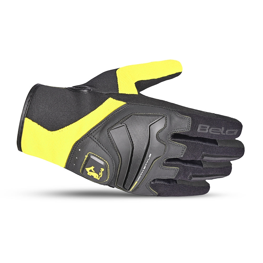 BELA - Guante Textil Man Star Amarillo/Negro - SECURTEX MOTOR S.L (t/a MaximoMoto)