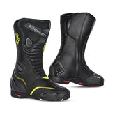 BELA - Botas Piel Strip Negro/Amarillo Fluor - SECURTEX MOTOR S.L (t/a MaximoMoto)