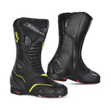 BELA - Botas Piel Strip Negro/Amarillo Fluor - SECURTEX MOTOR S.L (t/a MaximoMoto)