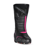 BELA - Botas Piel Strip Lady Negro/Rosa Fluor - SECURTEX MOTOR S.L (t/a MaximoMoto)