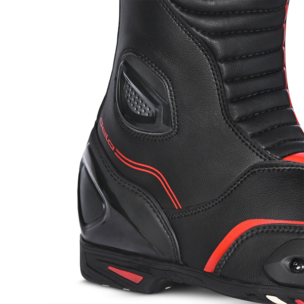 BELA - Botas Piel Strip Negro/Rojo - SECURTEX MOTOR S.L (t/a MaximoMoto)