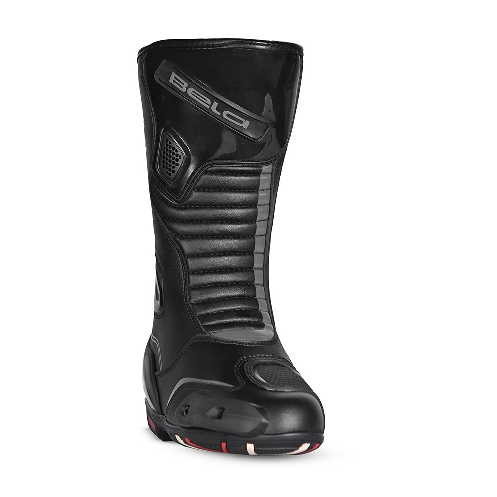 BELA - Botas Piel Strip Negro/Gris - SECURTEX MOTOR S.L (t/a MaximoMoto)