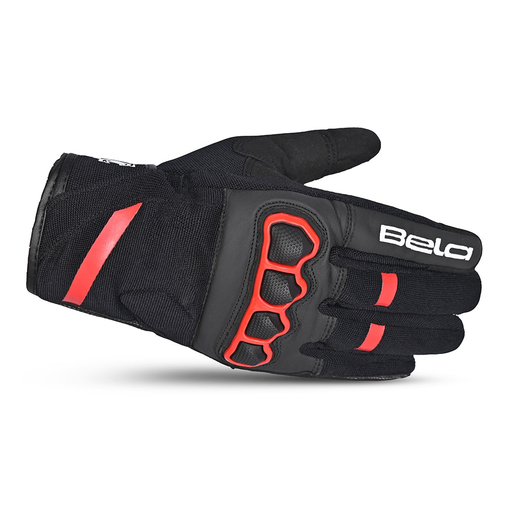 BELA - Guante Textil Tracker Winter WP Negro/Rojo - SECURTEX MOTOR S.L (t/a MaximoMoto)