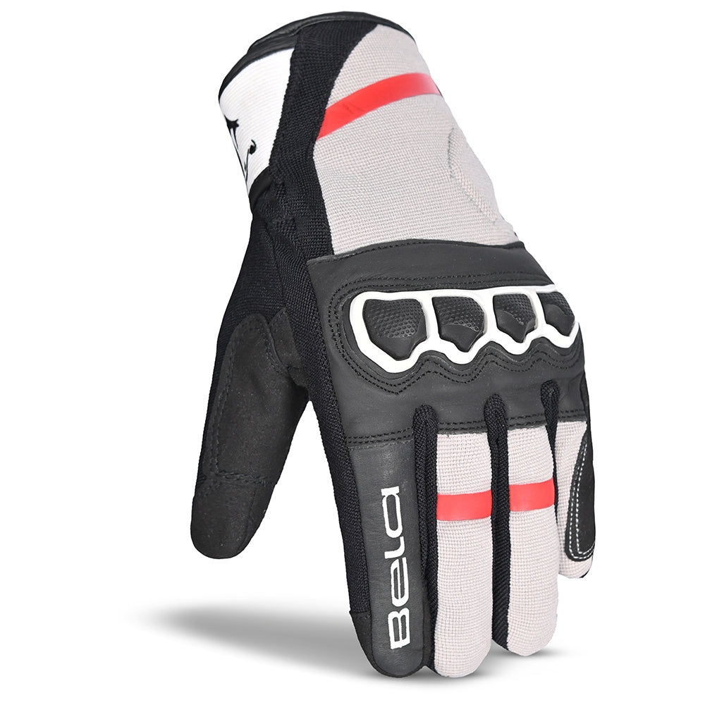 BELA - Guante Textil Tracker Winter WP Negro/Blanco/Rojo - SECURTEX MOTOR S.L (t/a MaximoMoto)