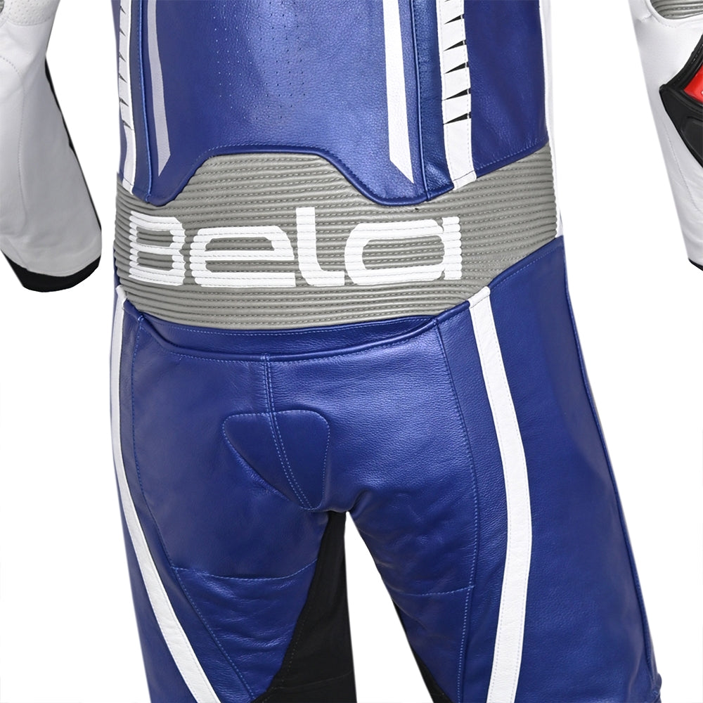 BELA-Mono 1 PC X Race Blanco/Negro/Azul - SECURTEX MOTOR S.L (t/a MaximoMoto)