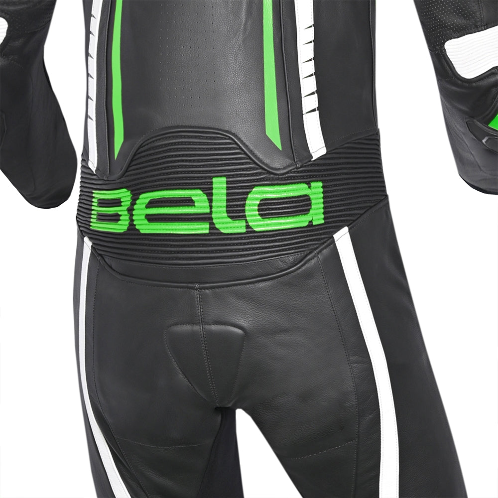 BELA - Mono 1 PC X Race Blanco/Negro/Verde - SECURTEX MOTOR S.L (t/a MaximoMoto)