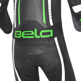 BELA - Mono 1 PC X Race Blanco/Negro/Verde - SECURTEX MOTOR S.L (t/a MaximoMoto)