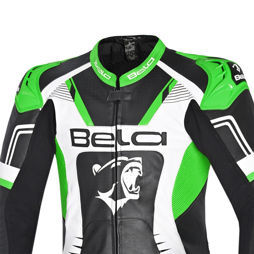 BELA - Mono 1 PC X Race Blanco/Negro/Verde - SECURTEX MOTOR S.L (t/a MaximoMoto)