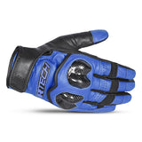 R-TECH - Guante Piel Falcon Summer Negro/Azul - SECURTEX MOTOR S.L (t/a MaximoMoto)