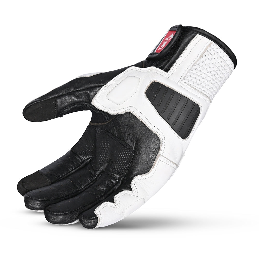 BELA - Guante Piel Blast Man Negro/Blanco/Rojo - SECURTEX MOTOR S.L (t/a MaximoMoto)