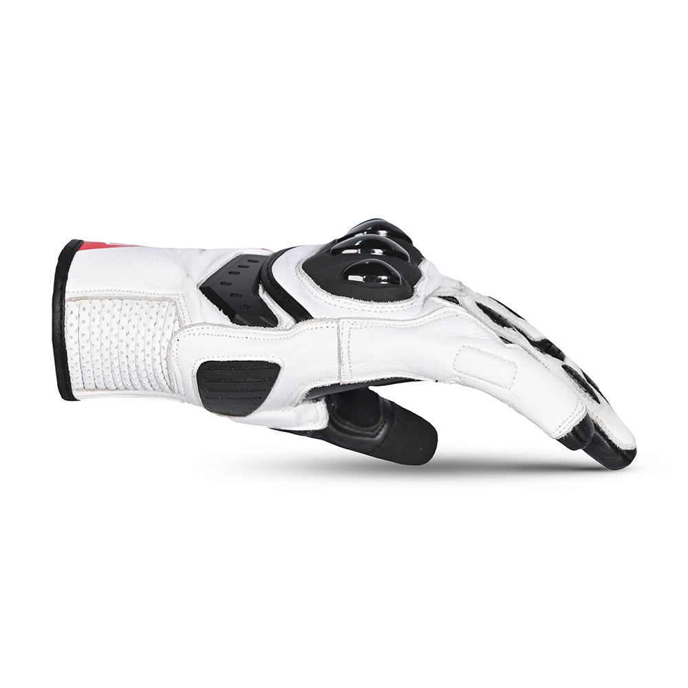 BELA - Guante Piel Blast Man Negro/Blanco/Rojo - SECURTEX MOTOR S.L (t/a MaximoMoto)