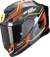 SCORPION - EXO R1 EVO AIR COUP Negro-Rojo-Amarillo Neon - SECURTEX MOTOR S.L (t/a MaximoMoto)