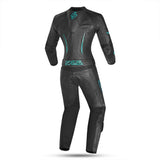 SHUA - Mono 2 PC Infinity Lady Negro/Turquesa-Maximo Moto