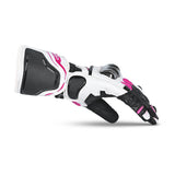 BELA - Guante Piel Venom RS Racing Lady Blanco/Negro/Rosa - SECURTEX MOTOR S.L (t/a MaximoMoto)