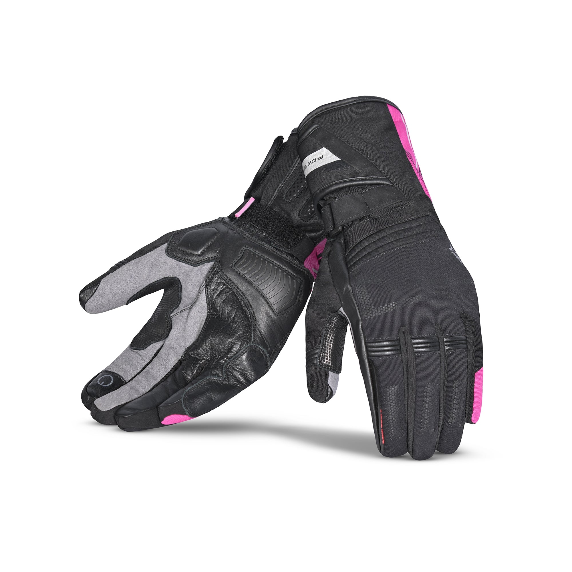BELA - Guante Piel Iglo Winter WP Lady Negro/Rosa - SECURTEX MOTOR S.L (t/a MaximoMoto)