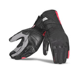 BELA - Guante Piel Iglo Winter WP Negro/Rojo Fluor - SECURTEX MOTOR S.L (t/a MaximoMoto)