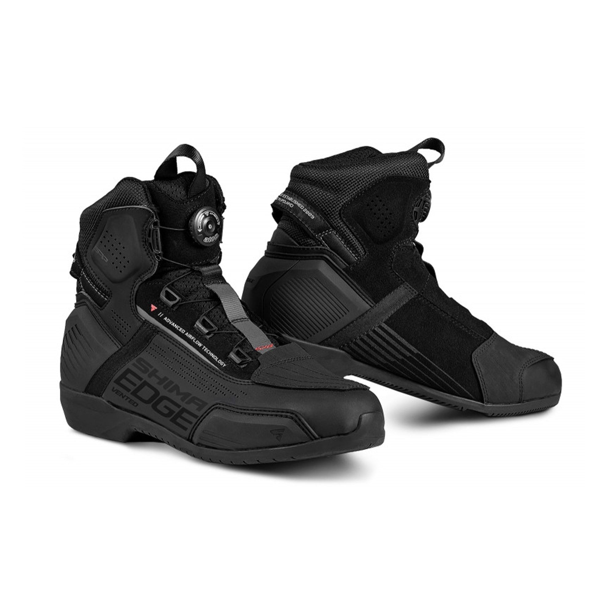 SHIMA EDGE VENTED BOOTS BLK - SECURTEX MOTOR S.L (t/a MaximoMoto)