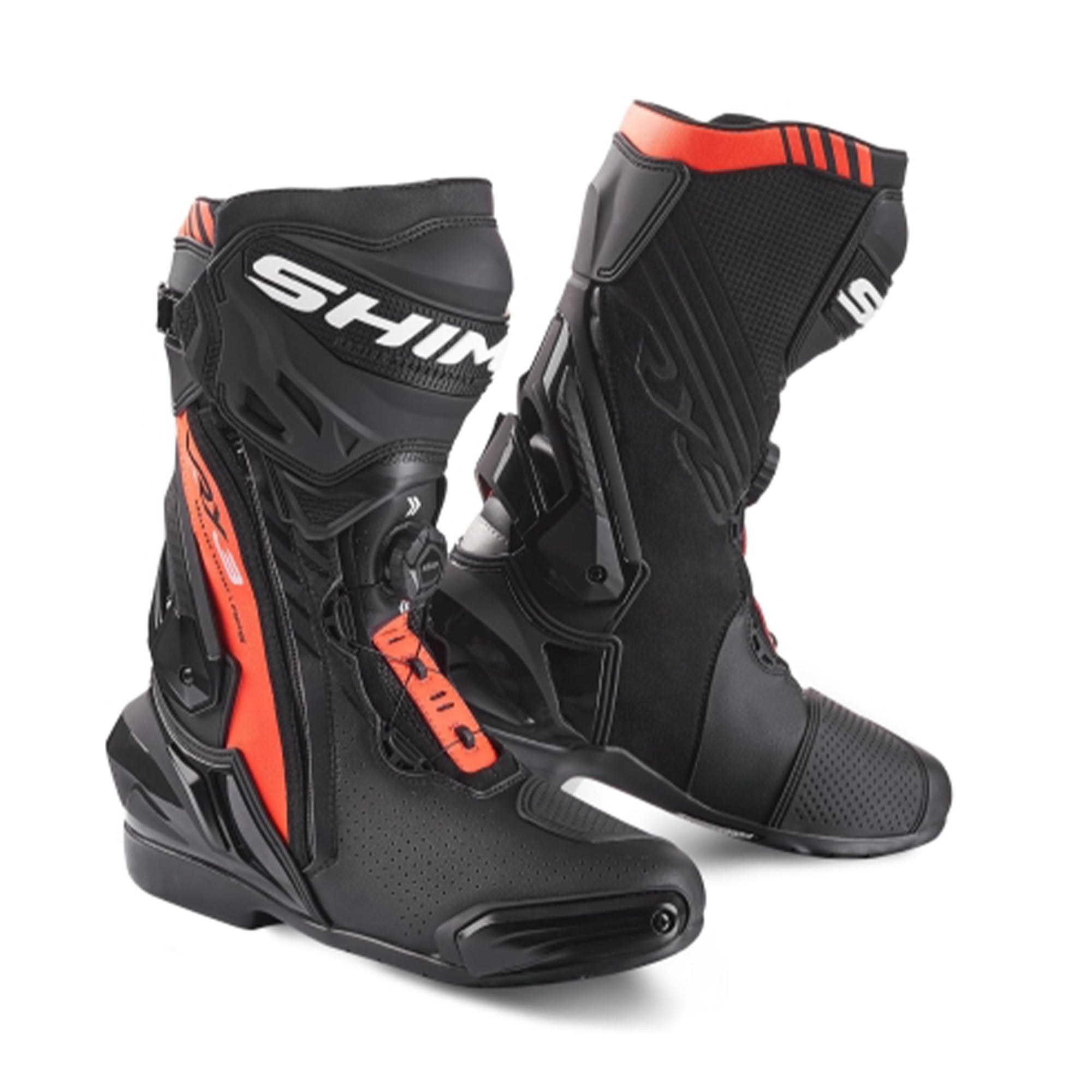 SHIMA - VRX-3 Man Racing Boot Negro/Rojo - SECURTEX MOTOR S.L (t/a MaximoMoto)