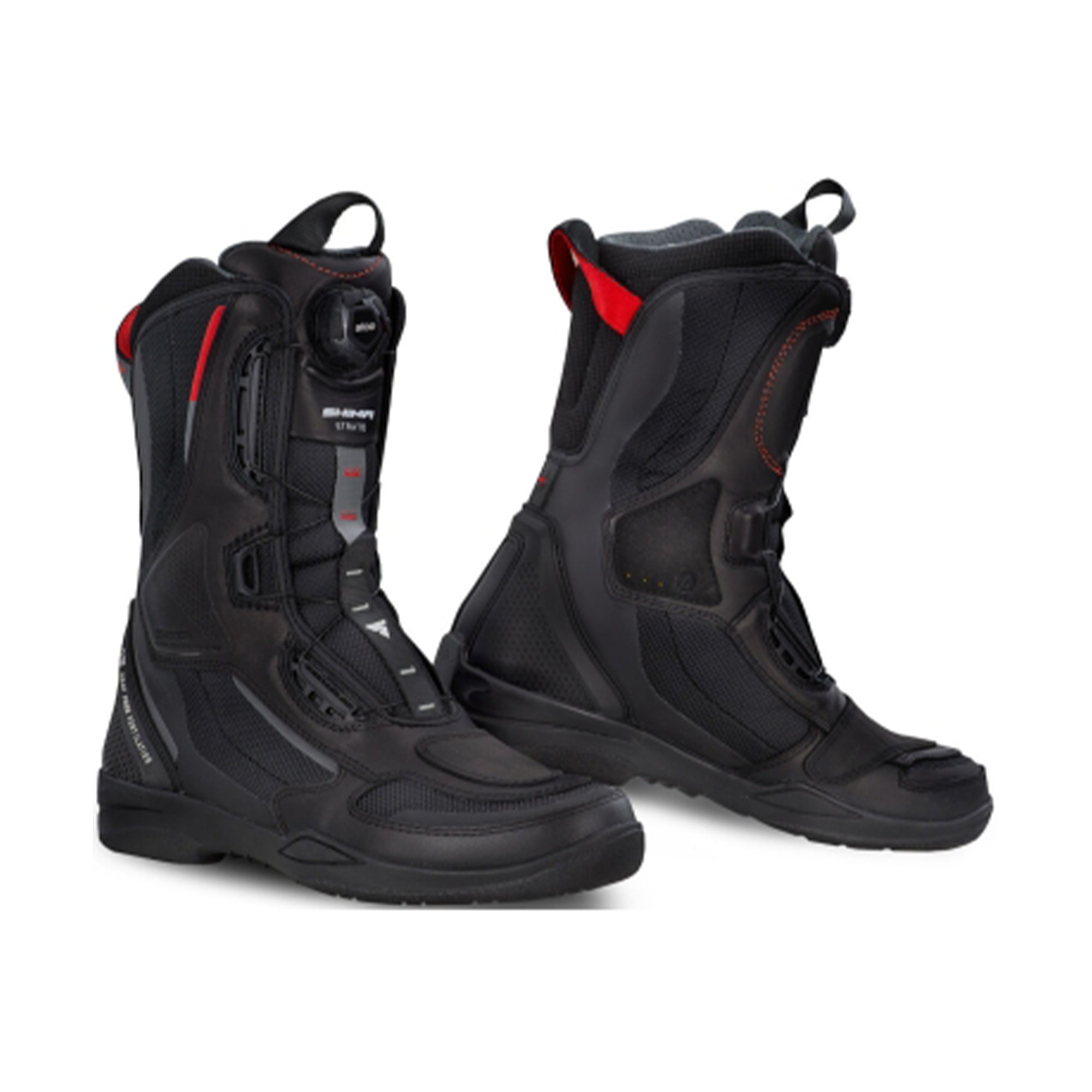 SHIMA STRATO LADY BOOTS NEGRO ROJO - SECURTEX MOTOR S.L (t/a MaximoMoto)
