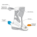 R-TECH - Botas Piel Tornado 2.0 Negro/Gris/Amarillo Fluor - SECURTEX MOTOR S.L (t/a MaximoMoto)