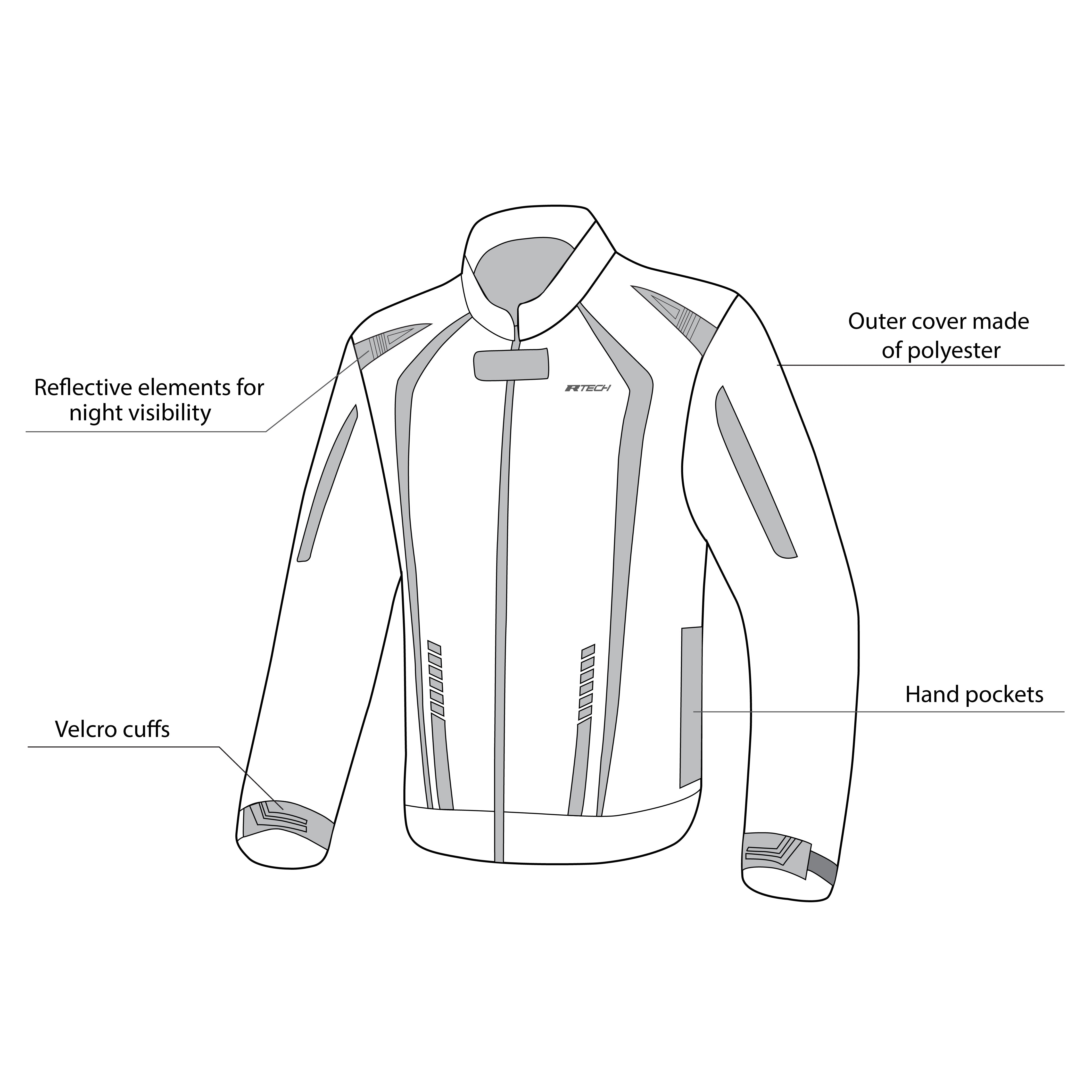 R-TECH - MARSHAL Negro/Gris