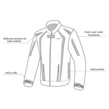 R-TECH - Chaqueta Textil Marshal Negro/Azul - SECURTEX MOTOR S.L (t/a MaximoMoto)