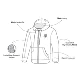R-TECH - SUDADERA TEXTIL ROUTE-91 ROJO