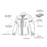 BELA - Chaqueta Textil Hurricane Lady WP Negro/Gris/Amarillo - SECURTEX MOTOR S.L (t/a MaximoMoto)