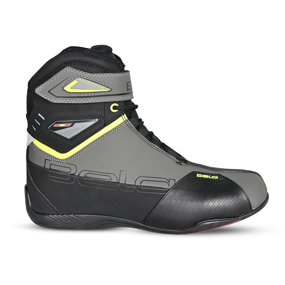BELA - Botas Piel Blaze Man Negro/Amarillo Fluor - SECURTEX MOTOR S.L (t/a MaximoMoto)