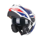 CGM 568S BER SPORT ABATIBLE MODULAR CASCO DE MOTO BLANCO AZUL