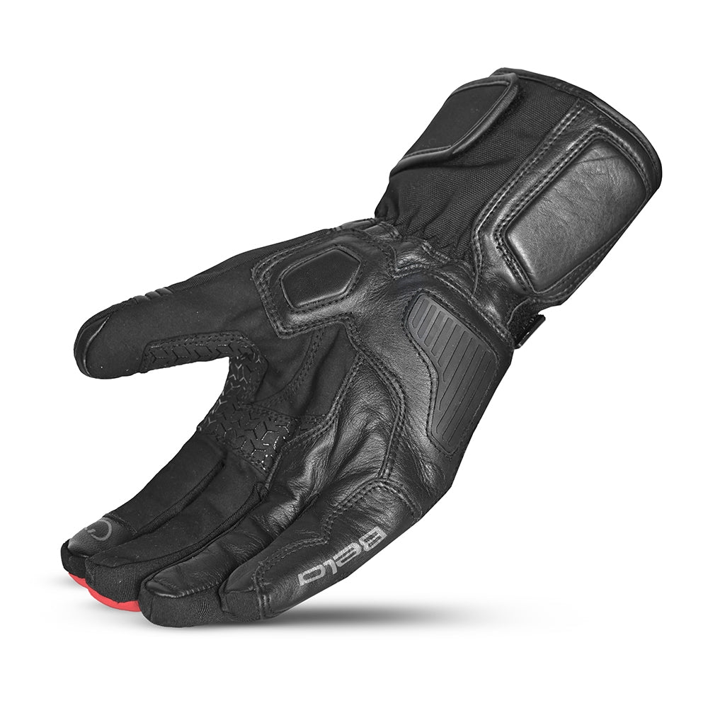 BELA - Guante Piel Ice Winter WP Negro/Rojo - SECURTEX MOTOR S.L (t/a MaximoMoto)