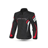 BELA - Chaqueta Textil Highland Lady Negro/Hielo/Rojo - SECURTEX MOTOR S.L (t/a MaximoMoto)