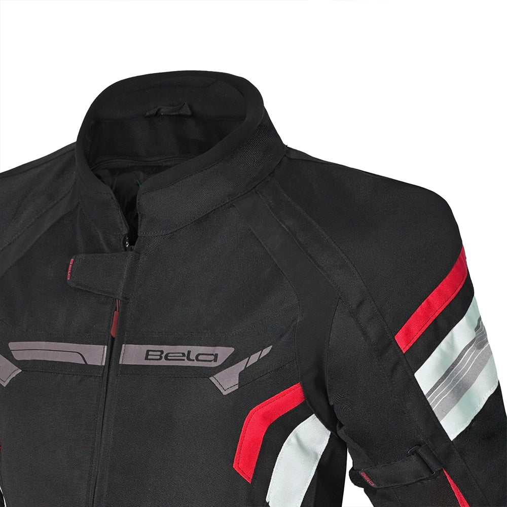 BELA - Chaqueta Textil Highland Lady Negro/Hielo/Rojo - SECURTEX MOTOR S.L (t/a MaximoMoto)