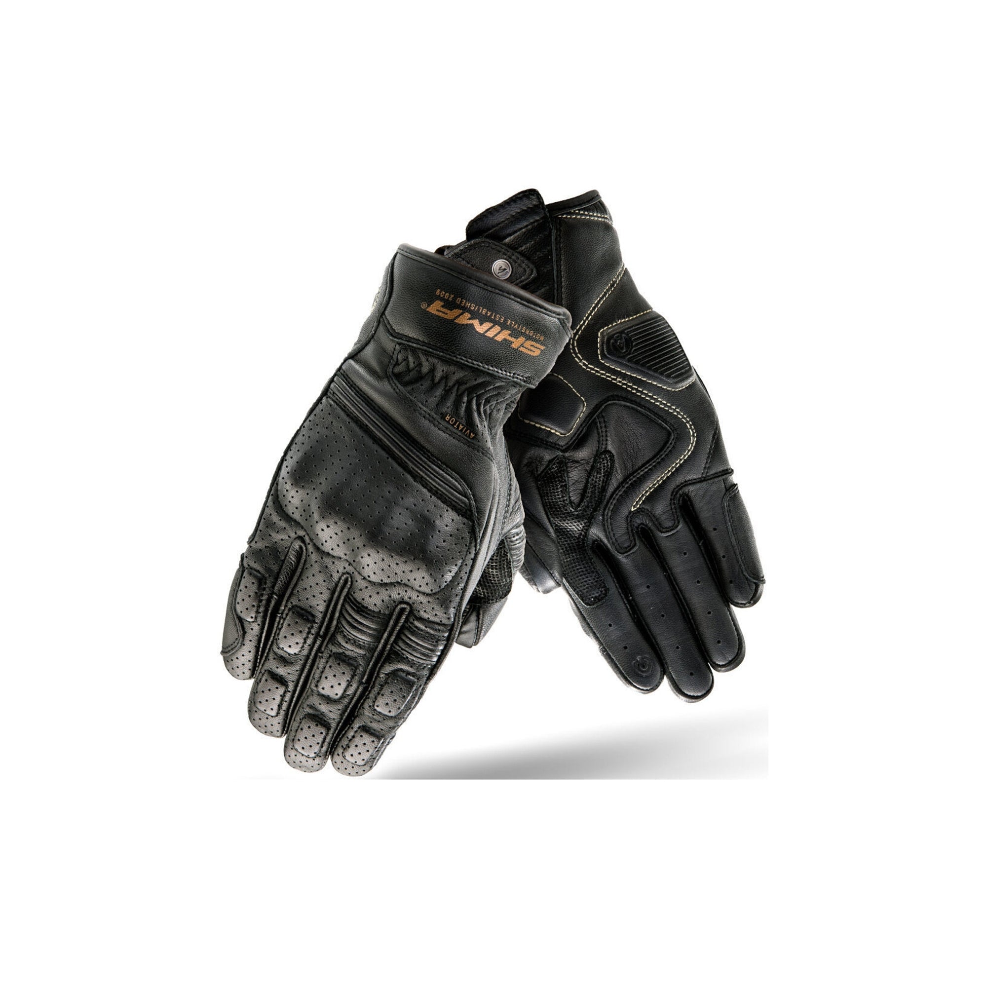 SHIMA AVIATOR GUANTES BLACK - SECURTEX MOTOR S.L (t/a MaximoMoto)