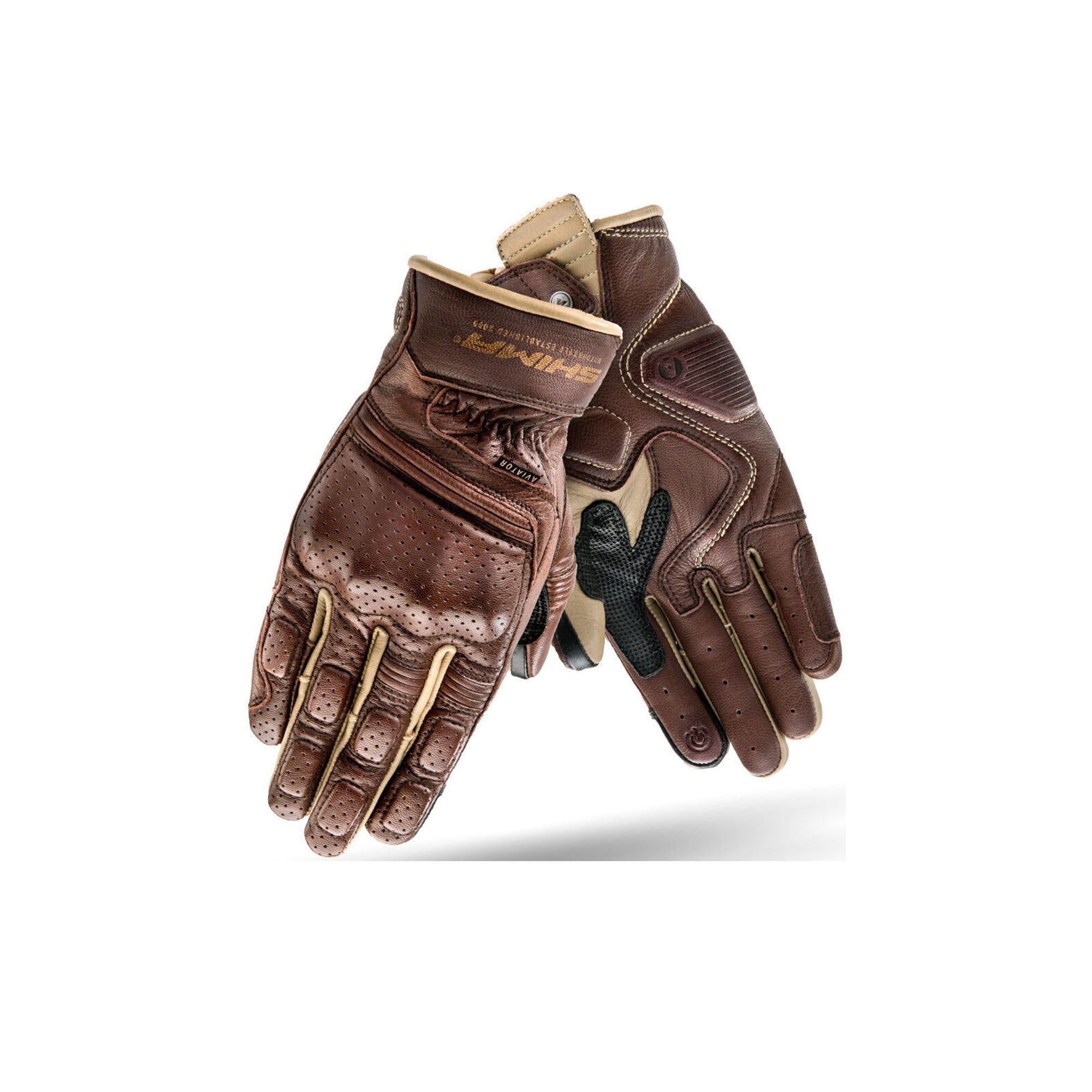 SHIMA AVIATOR GUANTES LIGHT BROWN - SECURTEX MOTOR S.L (t/a MaximoMoto)