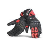 BELA - Guante Piel Rocket Long Negro/Rojo - SECURTEX MOTOR S.L (t/a MaximoMoto)