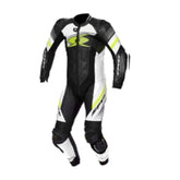 SPYKE - ESTORIL RACE 1PC SUIT BLACK/WHITE/FLUO YELLOW
