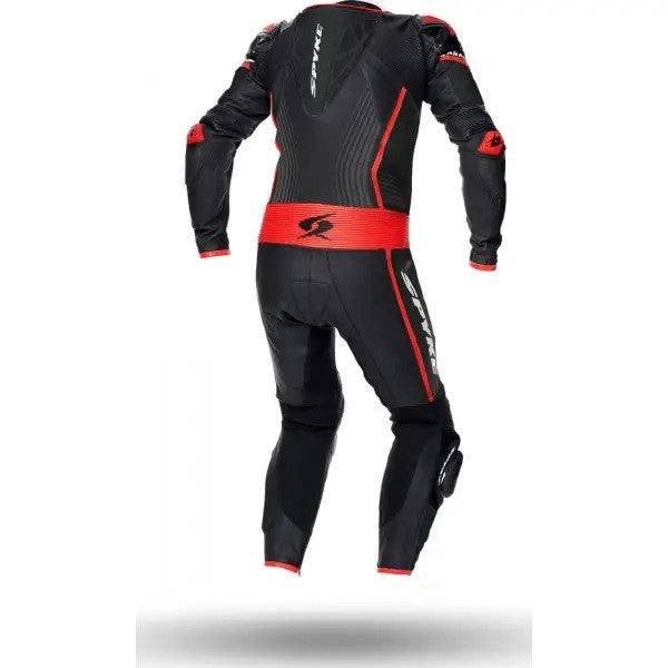 SPYKE - ARAGON RACE 1PC SUIT BLACK/FLUO RED
