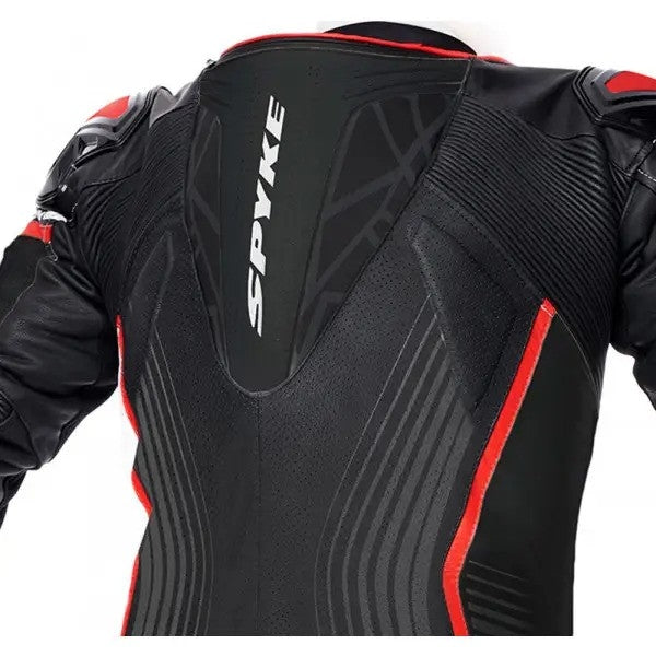 SPYKE - ARAGON RACE 1PC SUIT BLACK/FLUO RED