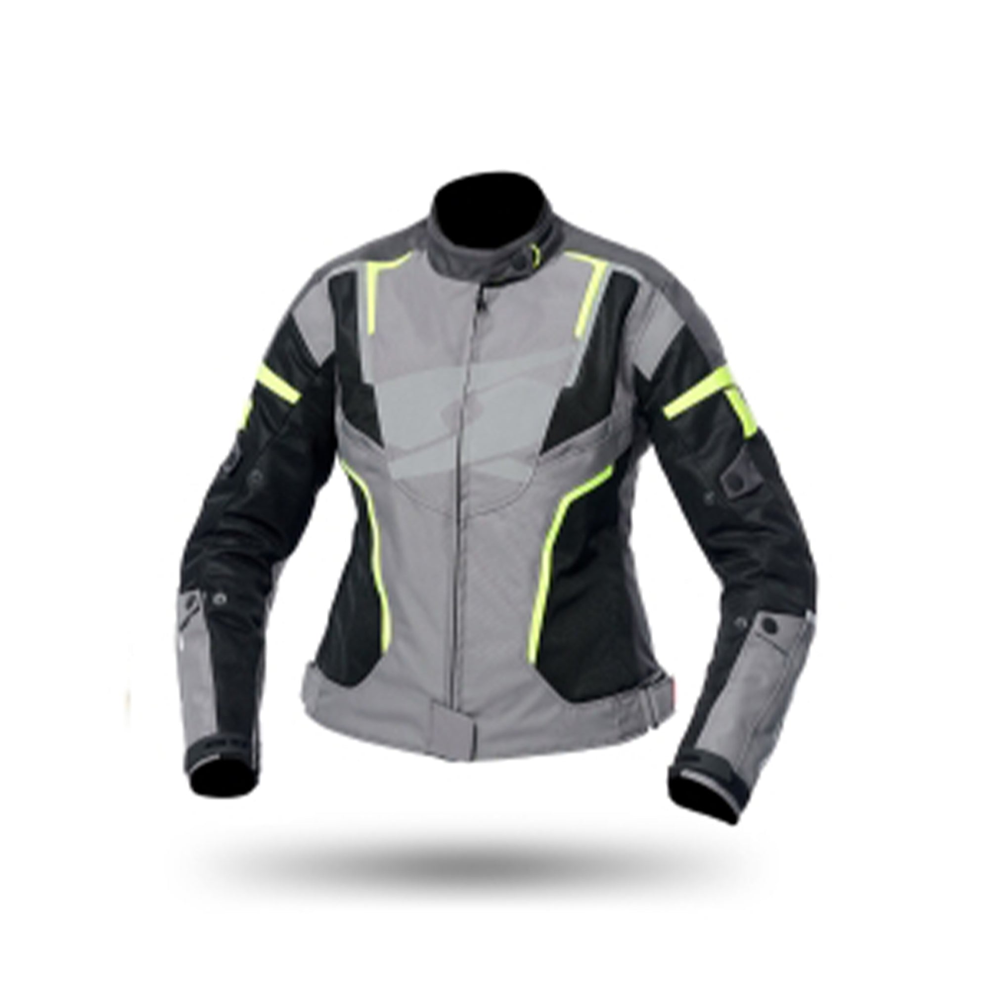 SPYKE - AIRMASTER LADY JACKET BLACK/GRAY/FLUOYELLOW