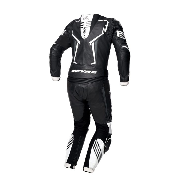 SPYKE - ASSEN RACE 2.0 1PC SUIT BLACK/WHITE - SECURTEX MOTOR S.L (t/a MaximoMoto)