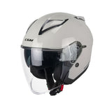 CGM 136A DNA MONO Moto Cara Abierta Jet Casco Gris