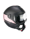 CGM 167R FLO STEP JET CASCO MOTO ANTRACITE ROSA SATINATO SAGOMATA - CASCO