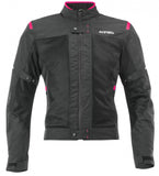 ACERBIS - Chaqueta Ce Ramsey Vented Lady Negro/Rosa