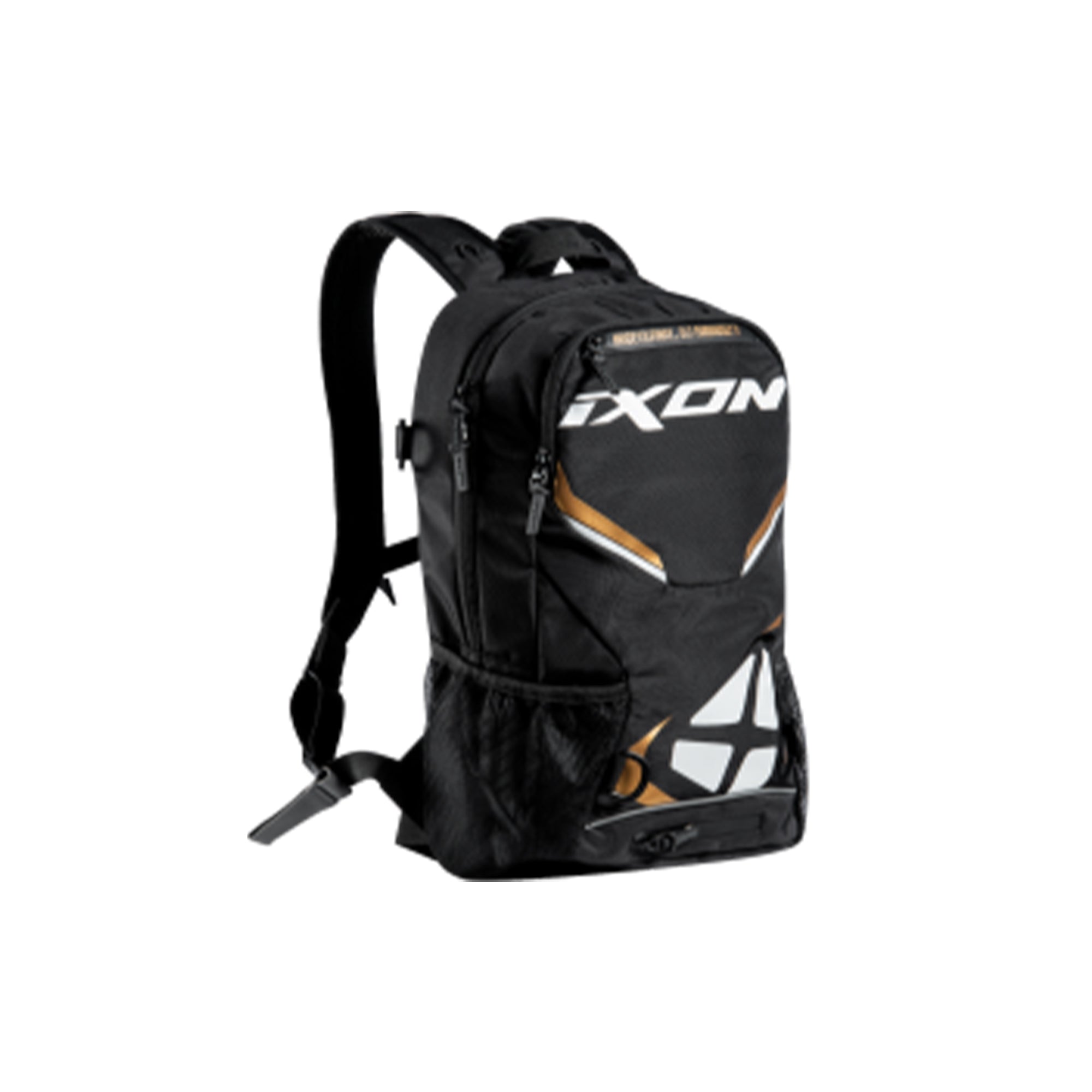 IXON- EQUIPAJE R-TENSION 23BLACK/WHITE/GOLD - SECURTEX MOTOR S.L (t/a MaximoMoto)