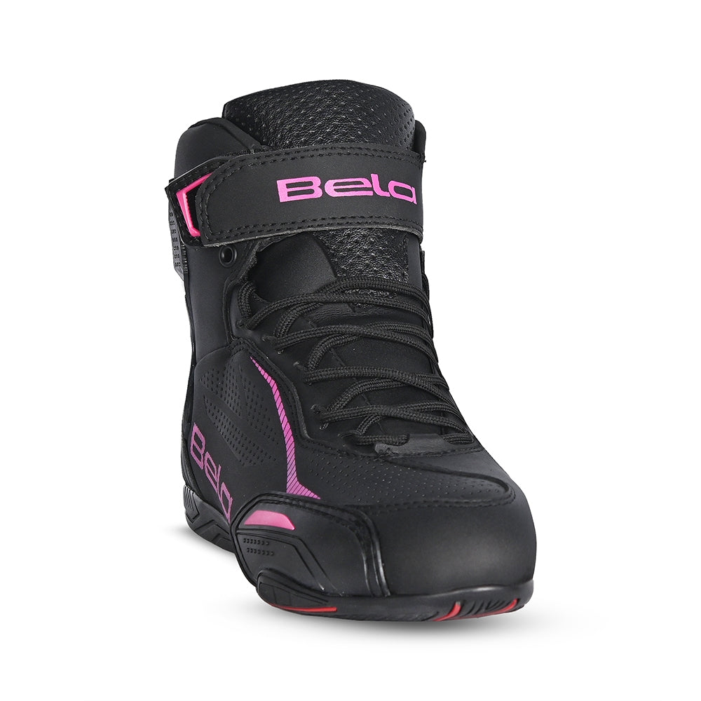 BELA - Botas Jet Evo Piel Lady Negro/Rosa - SECURTEX MOTOR S.L (t/a MaximoMoto)