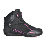 BELA - Botas Jet Evo Piel Lady Negro/Rosa - SECURTEX MOTOR S.L (t/a MaximoMoto)
